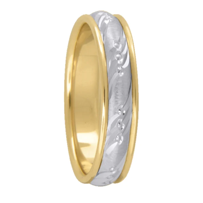Kury 4113 — Two-Tone Wedding Band