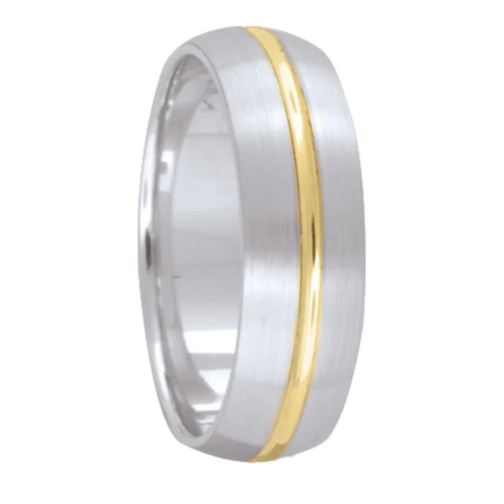 Kury 6162 — Two-Tone Wedding Band