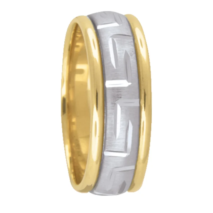 Kury 8188 — Two-Tone Wedding Band