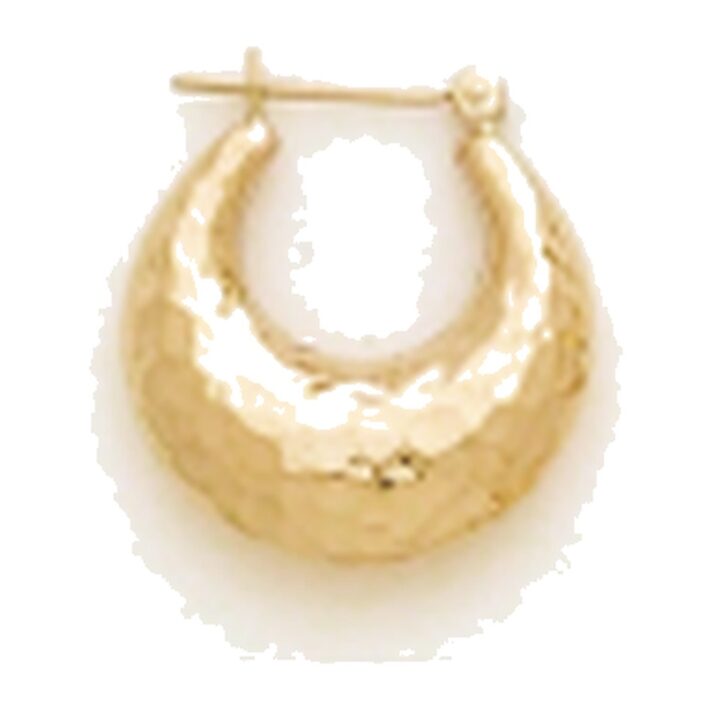 Kury 1001H — Hammered Hoop Earrings