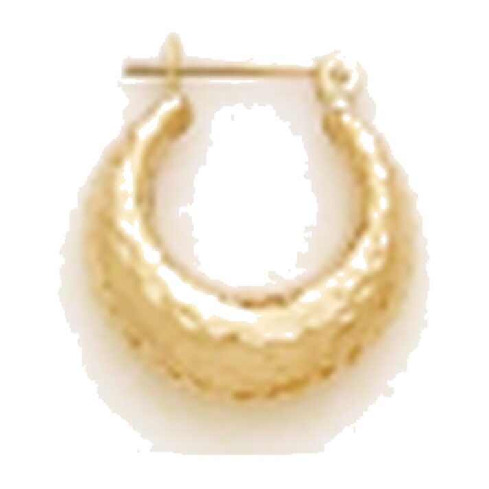 Kury 1087H — Hammered Hoop Earrings