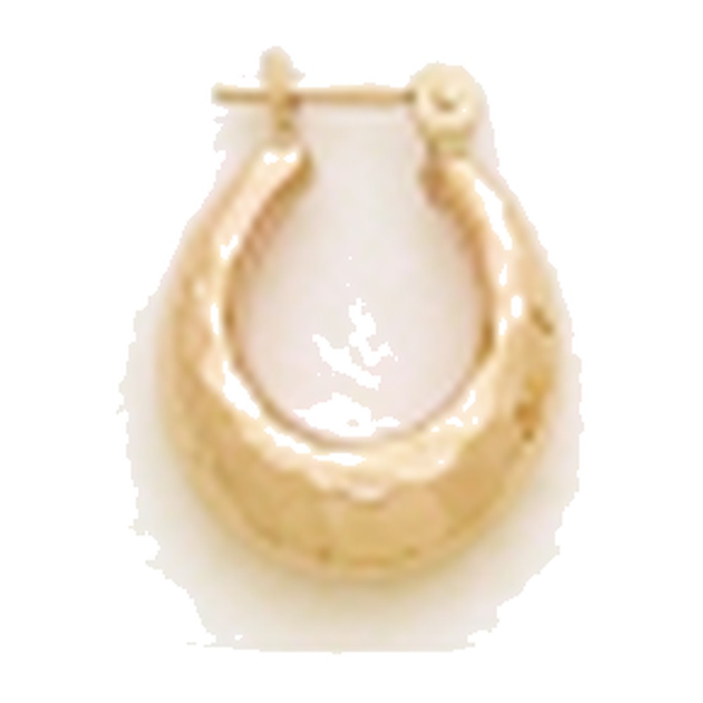 Kury 1124H — Hammered Hoop Earrings