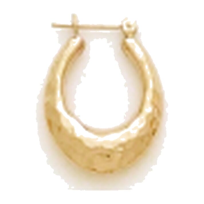 Kury 1126H — Hammered Hoop Earrings