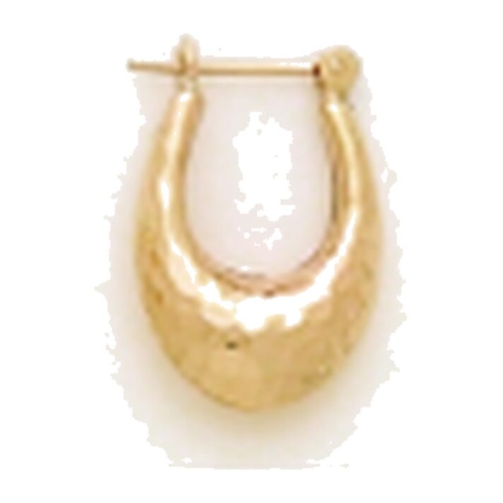Kury 1174H — Hammered Hoop Earrings