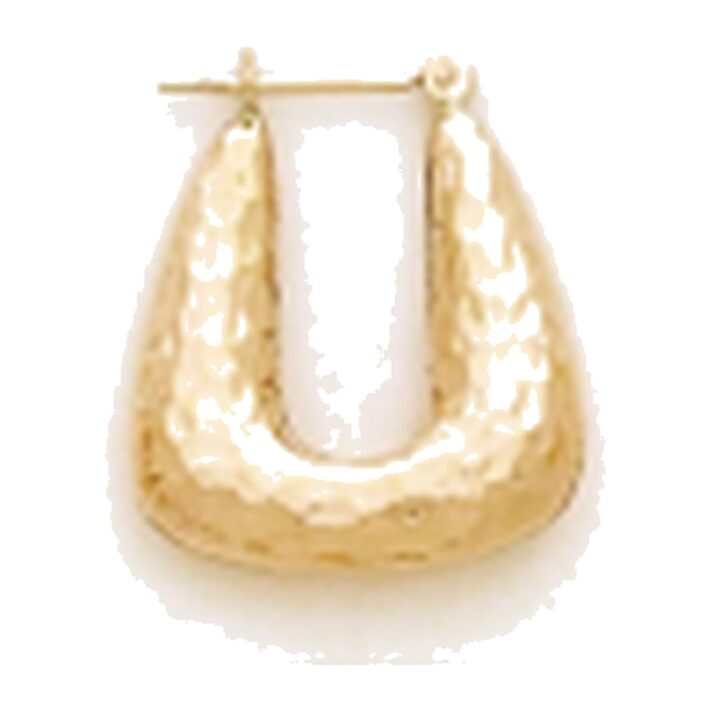 Kury 1181H — Hammered Hoop Earrings