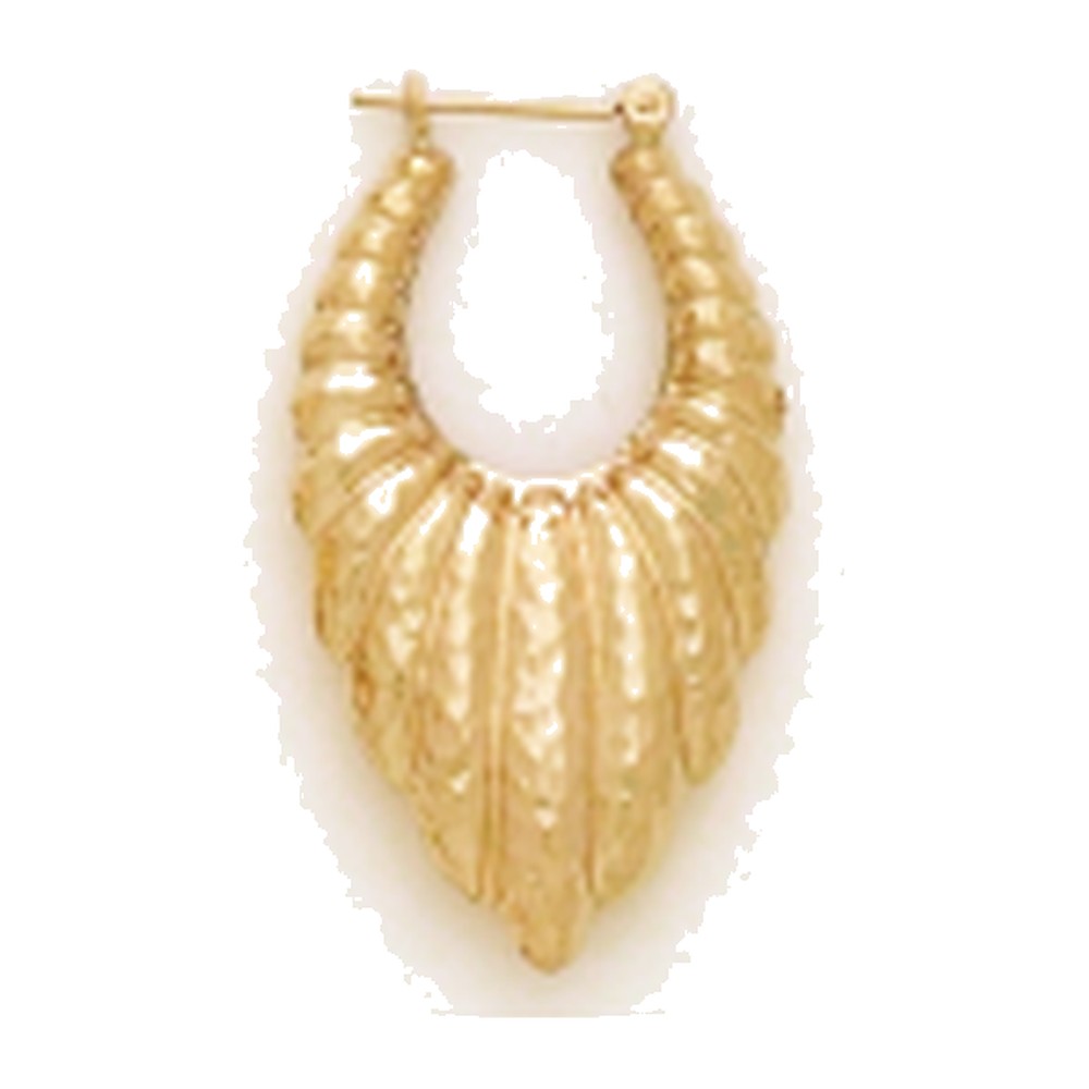 Kury 1302H — Hammered Hoop Earrings