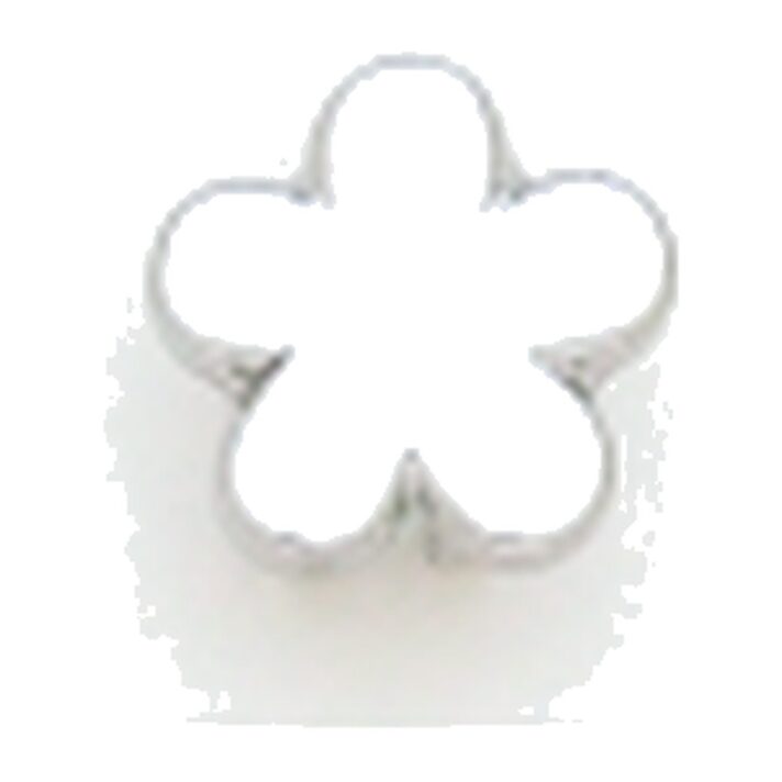 Kury 1775WW — White Gold Omega Clip Earrings