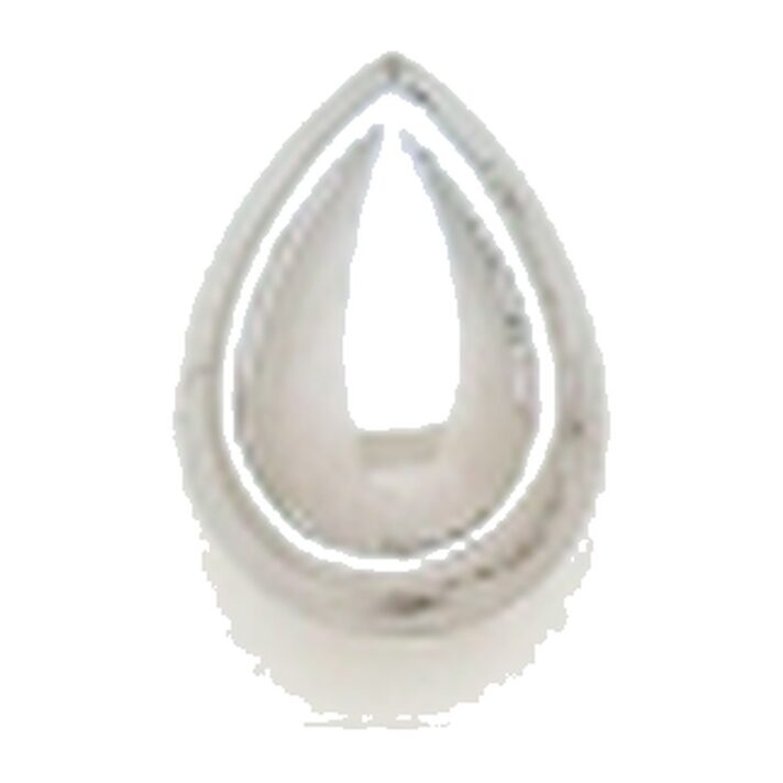 Kury 1776WW — White Gold Omega Clip Earrings
